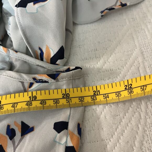 Rebecca Minkoff Dress Cold Shoulder Short Sleeve Sz S Robbie Water Blue Cottage - Picture 9 of 9